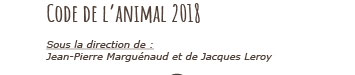 Code de l’animal 2018